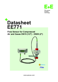 Thumbnail of document Data Sheet - EE771/EE772 Inline Flow Meter
